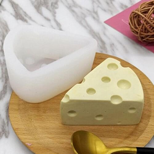 3D Cheese Shape Silicone Mold Mousse Cake Moulds Chocolate Fondant Dessert Pastry Baking Mould Cake DIY Decorating Tool