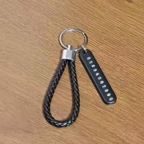 Anti-lost Phone Number Plate Car Keychain Pendant for Audi A-series C-series S-series SQ-series RS-series Q3 Q5 SQ5 Q7