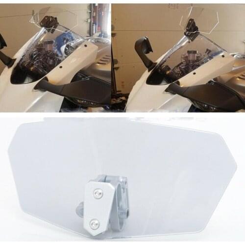 Universal Motorcycle Windshield, Extension Spoiler Windscreen/ Air Deflector For Honda / For Yamaha / For Suzuki /For Kawasaki
