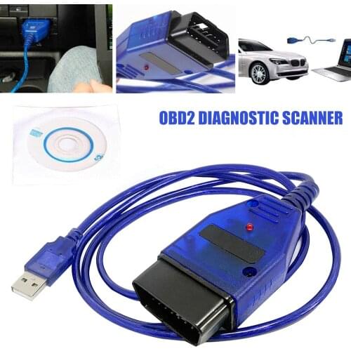 VAG-COM KKL 409.1 OBD2 USB Cable Tool for Audi VW Scanner Scan SEAT Volkswagen Vag Com Auto Full Support of KW 1281 and KW 2000