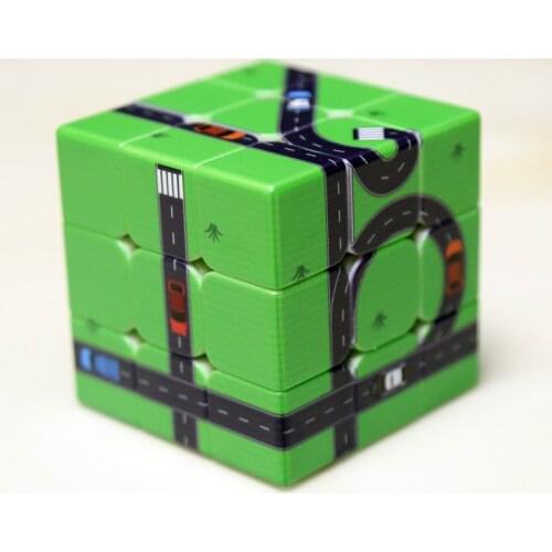 Green Road Personality Design 3x3x3 Magic Cube 56*56*56mm Puzzle Toys Educational Toys for Children Adult Office Toy