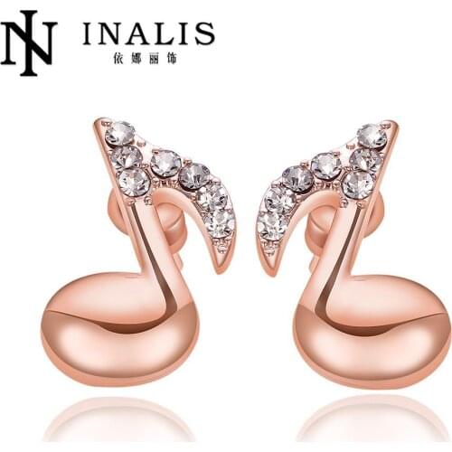 Phoenicopterus Vintage Women Stud Earrings Gold Color Fashion Brand Cubic Zirconia Jewelry For Women Wedding Decorations E944