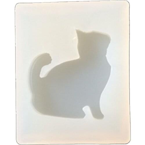 1 Piece DIY Pendant Silicone Mold Resin Jewelry Pendant Mould Handmade Decoration Tools Cat Design E447