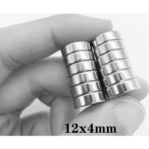 10/20/50/100/150PCS 12x4 mm N35 Round Magnets Neodymium Magnet Dia 12x4mm Permanent NdFeB Strong Powerful Magnetic 12*4