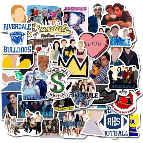 10/30/50Pcs/Pack Classic TV Show Riverdale Graffiti Stickers For Furniture Wall Desk Chair Toy Trunk Computer Motorcycle Guitar