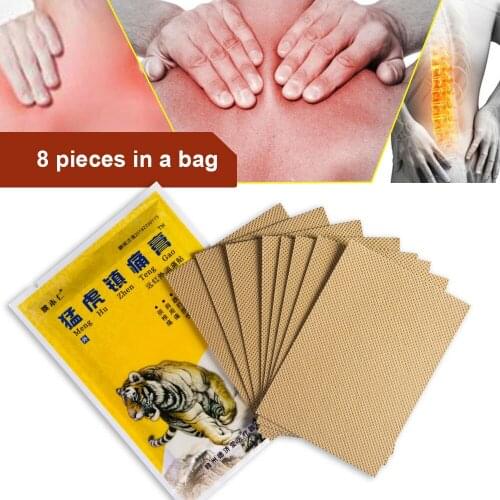 8pcs Tiger Balm Pain Patch Arthritis Pain Patch Body Relaxation Herbal Plaster Muscle Neck Sprain Joint Relieve Health Care