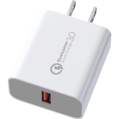 QC3.0 Fast Charging Charger Supports DC5V3A/9V2A/12V1.5A Charging Power Charging Speed of 18W Fast Charger Quick Charge