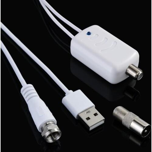 New white digital satellite ground wave HDTV TV antenna new light amplifier 50g