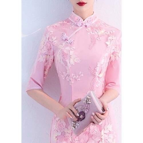 Girl Cheongsam 2021 New Winter Womens Elegant, Fresh, Fashionable, Young And Improved Chinese Style DressWomens Tulle Dress