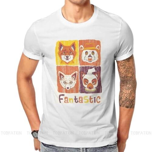 Goodies Harajuku TShirt Fantastic Mr Fox Cartoon Books Creative Streetwear Leisure T Shirt Men Tee Gift Idea