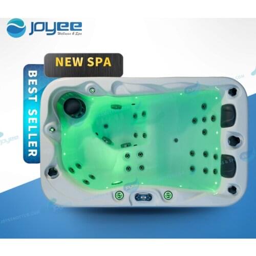 JOYEE 2 3 Persons Family Cheap Small Size Ozone Balboa Control Hot Spring Led Outdoor Spa Balcony Hot Tubs