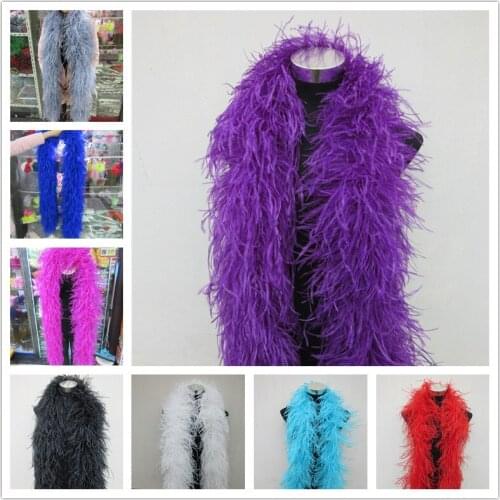 YY-tesco 10 Meters Fluffy Ostrich Feather Boa Skirt Costumes/Trim For Party/Costume/Shawl/Craft Ostrich Feather In Wedding DIY