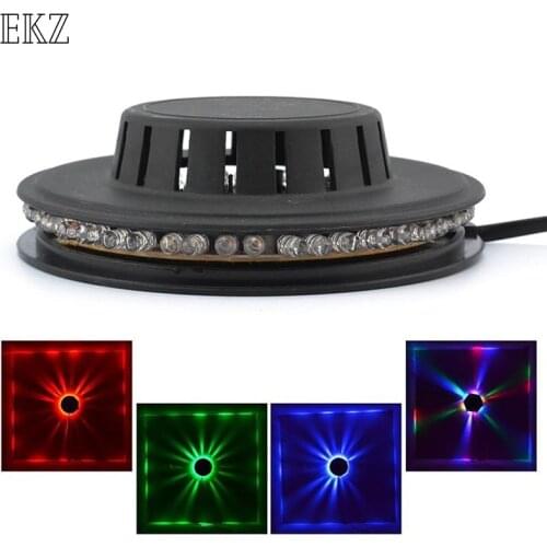 Hot 8W 48LEDs RGB Sunflower UFO LED Stage Auto Color Changing Rotating For Bar Disco Dancing Party DJ Club Pub Music Light