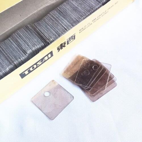 50 piece TOSAI Natural Mica Sheet Insulation Sheet 24*24*0.12mm for LM3886 TDA7293 TDA7294