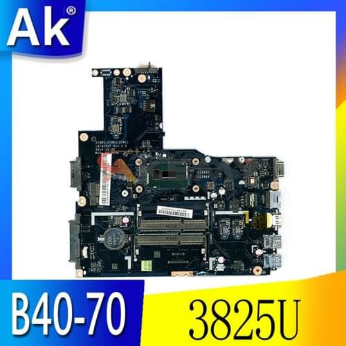 Laptop motherboard For LENOVO Ideapad B40-70 Core SR24B Pentium 3825U LA-B092P 5B20K06829 Mainboard Tested 100