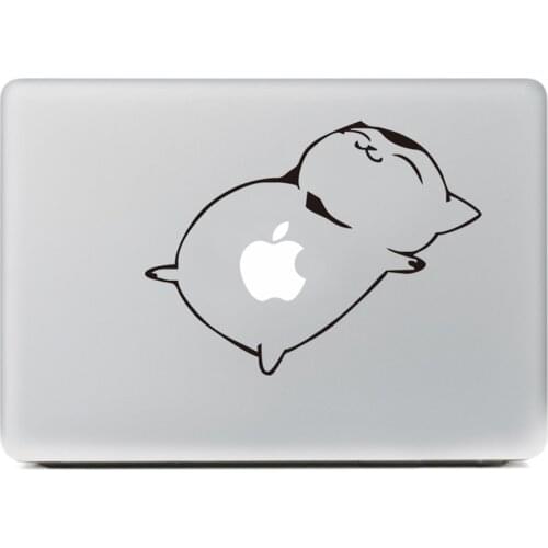 Cute fat cat Laptop Sticker for MacBook Decal Air/Pro/Retina 11" 13" 15" Computer Mac Cool skin Pegatina para notebook