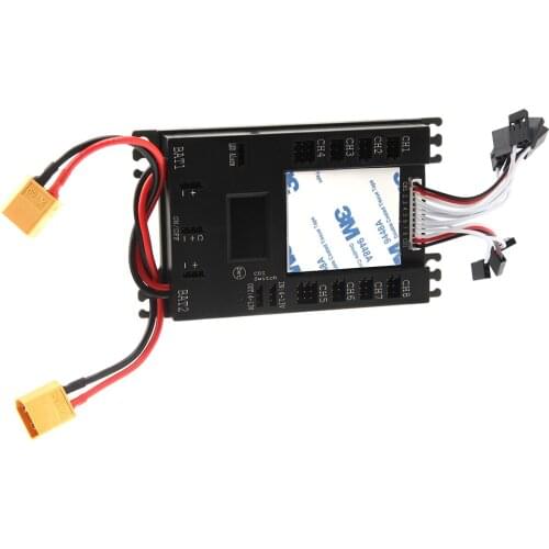 Mini Power DP Bec Pro Servo Section Board Built-in 20A BEC 9 Channels Input 18 Channels Output