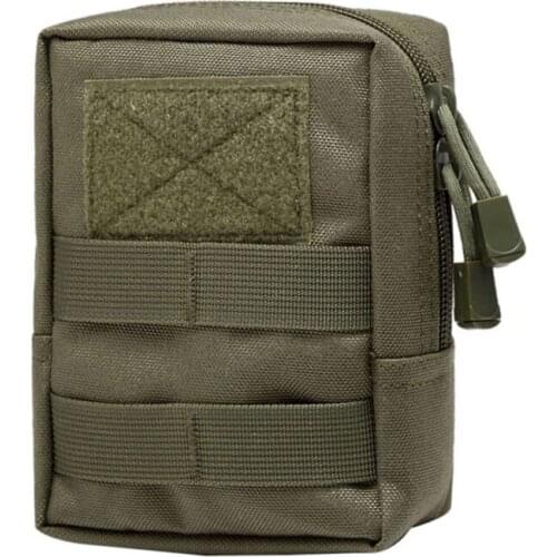 Multifunctional 600D Outdoor Military Tactical Waist Bag EDC Molle Tool Zipper Waist Pack Accessory Durable Belt Pouch