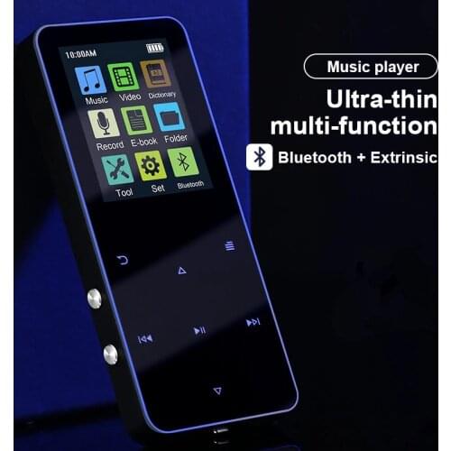 128G HiFi Sound MP3 1.8 Inch Color Touch Screen Portable Walkman Recording FM Radio E-Book Bluetooth 4.2 Student Edition MP3