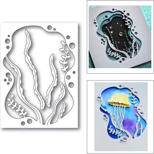 Kelp Plant Under The Sea Pattern 2021 New Frame Dies Craft Metal Cutting for Diy Fashionable Photo Album No Stamps Sets