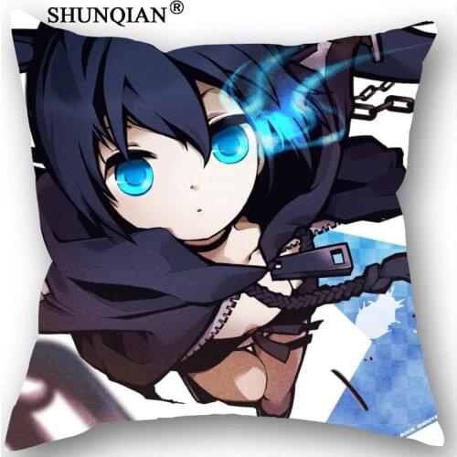 New Black Rock Shooter Pillowcase Wedding Decorative Pillow Case Customize Gift For Pillow Cover 35X35cm,40X40cm(One Sides)