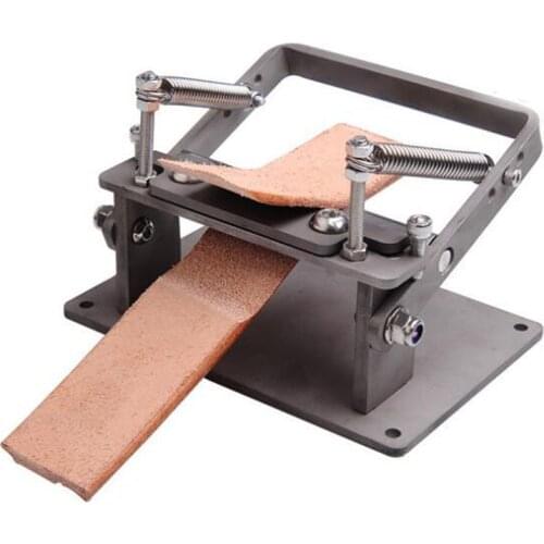New Stainless Steel Craft Leather Strips Belt Manual Thinning Machine DIY Cutting Peeler Tools +10 Pcs Blades 10MM*18MM