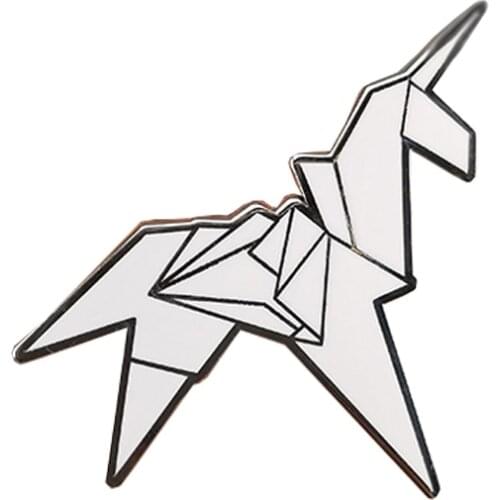 Origami Unicorn Blade runner Pin Badge