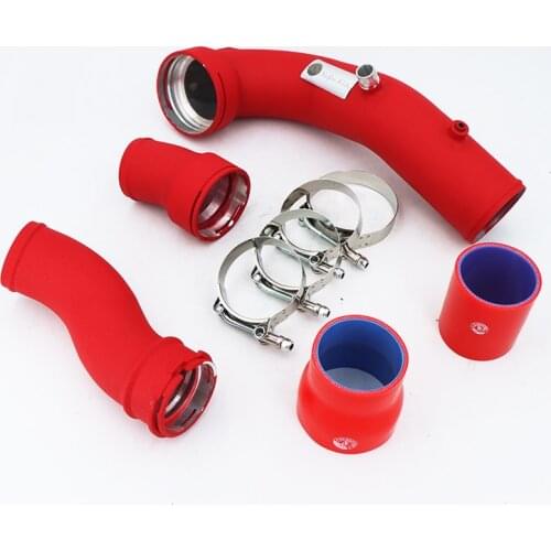 Full Set Turbo Charge Pipe + Boost Pipe Cooling Kit For B*W N55 535i 640i F10 F12 F13