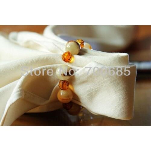 Aliexpress sold beaded wedding napkin ring