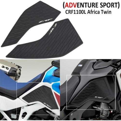 For Honda CRF1100L Africa Twin Adventure Sport Motorcycle Side Fuel Tank Pad Rubber Sticker Side Pad