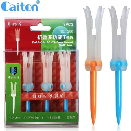 Caiton Foldable multi-functional golf tee Easy Carry Golf Tee Golf Accessories Guild TEE 85mm 3pcs/bag
