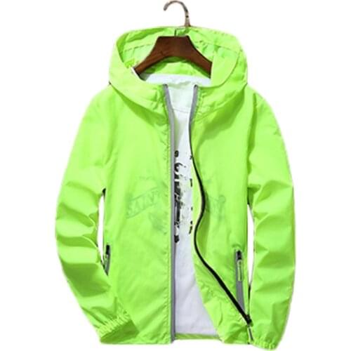 Sunscreen Coat Women Green 9 Colors S-7XL Hooded Jacket 2019 New Spring Summer Chic Ultra-thin Couple Riding Coat Clothing LD920