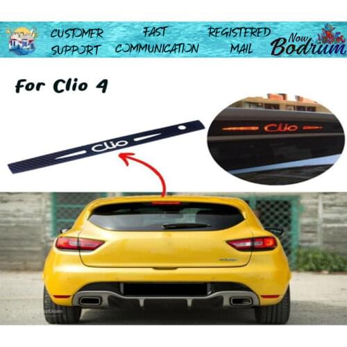 Carbon Rear Brake Stop Lamp Sticker for Renault Clio 4 Hb Car Accessories High Quality Material
