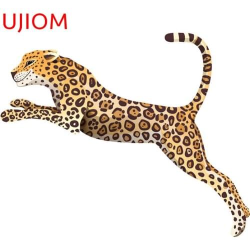 UJIOM Cute Cheetah Wall Stickers Home Decoration Living Room Decor Moisture Proof Wall Decal Funny Cartoon Bathroom Decor Poster
