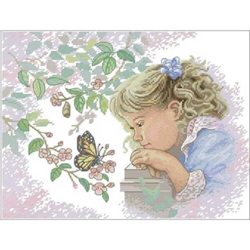 Gaze patterns Counted Cross Stitch 11CT 14CT 18CT DIY wholesale Chinese Cross Stitch Kits Embroidery Needlework Sets