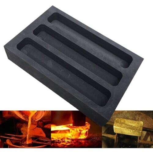 1 Pc Graphite Casting Melting Ingot Mold 1000ml for Gold & Silver Prod