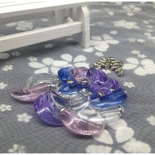 300pcs/lot screw cap moon shape Crystal Vials pendant perfume vial bottle fashion necklace pendant name on rice art diy jewelry