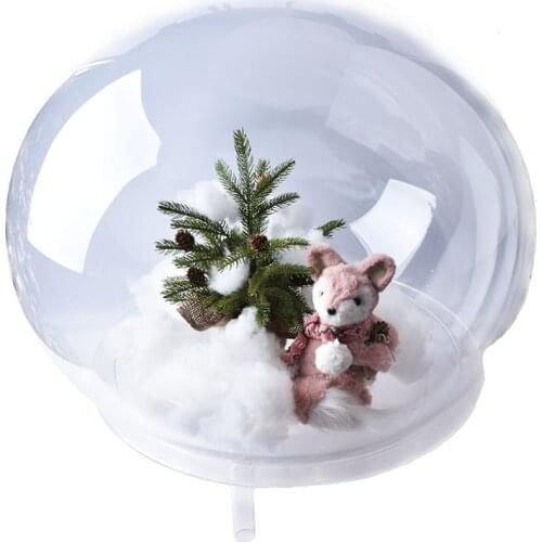 Custom Acrylic Half Dome Cover Plexiglass Ball With Base Display Cover Transparent Lampshade Wedding Ball Decoration