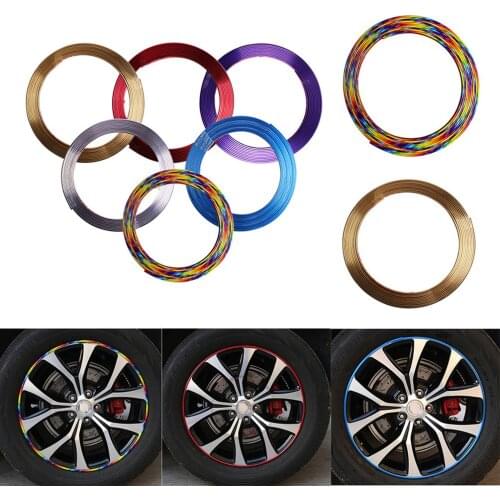 Automobile Car Auto Wheel Rim Protectors Rings Alloy Gators 8 Meter Decor Guard Line Strip Protection Strip