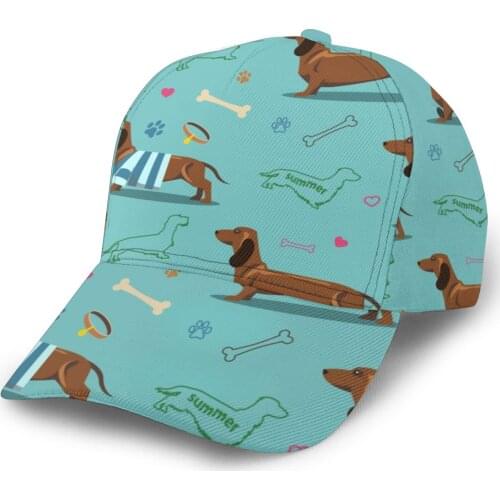 CINESSD Dachshund Dogs And Bones Baseball Cap Fashion Men Hat Cap Summer Dad Hat Male Sports Hat
