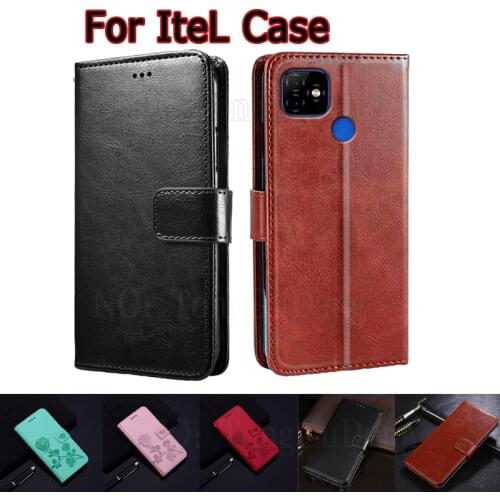 Case For Itel P36 S16 Pro Cover Leather Book Funda For Itel Vision 1 Pro Plus Case Phone Flip Wallet Protective Shell Hoesje Bag