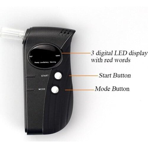 S430 Digital Tube Display High-precision Alcohol Tester Semiconductor with Airway Alcohol Tester, Breath Sound Alcohol Tester