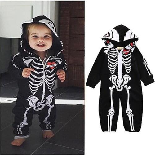 Kids Romper Baby Halloween Boys Girls Warm Infant Cool Long Sleeve Jumpsuit Cotton Festival Costume MBR0103