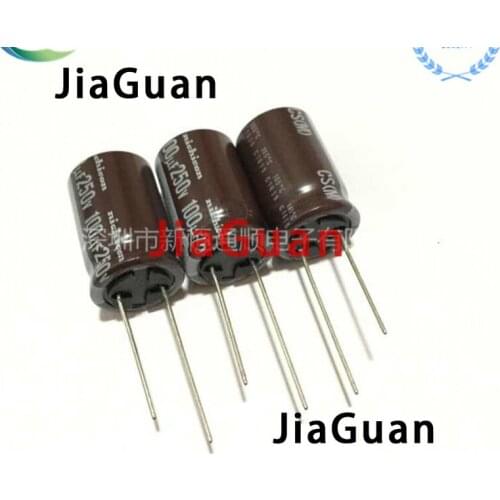 20PCS NEW NICHICON CS 250V100UF 16X25MM electrolytic capacitor 250V 100UF High frequency long life cs 100uF/250V