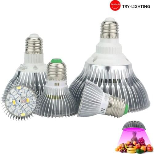 Hot sale LED grow light E27 AC85-265V 18W 28W 30W 50W 80E SMD5730 18leds 28leds 78leds 120leds Warranty period 2 years