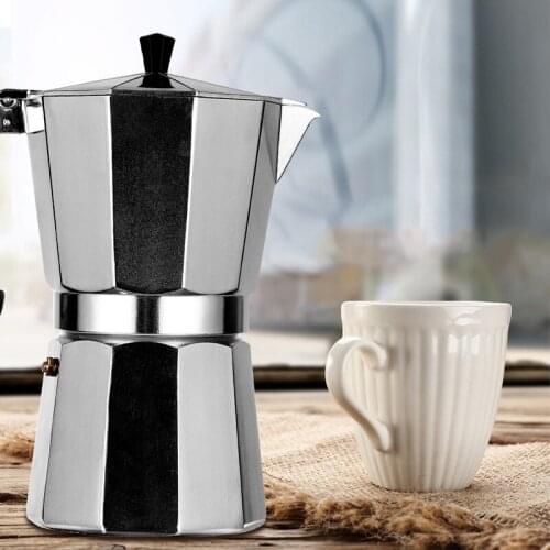 New Hot Moka Coffee Pot Aluminum Espresso Maker Easy to Use and Clean Automatic Coffee Machine Household