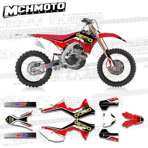 MCHMFG Graphics Kit for Honda 18-20 CRF250R 17-20 CRF450 CRF 250 450 2017 2018 2019 2020 Motocross Decals