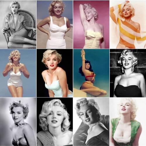 Marilyn Monroe Diy Paint Diamond Embroidery Accessories Handmade Jewel Cross Stitch Mosaic Arts and Crafts Room Decor