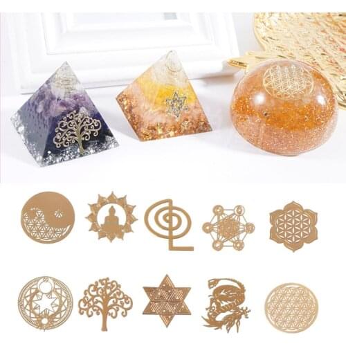 Energy Tower Pattern Paste Copper Stickers For DIY Making Mould Craft Jewelry Tool