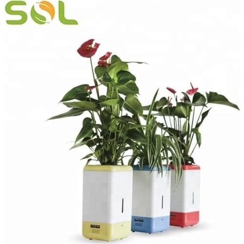 Natural Air Humidifier Planter Smart Indoor Herb Garden Ecological Negative Anion Self-Watering Plant Flower Pots
